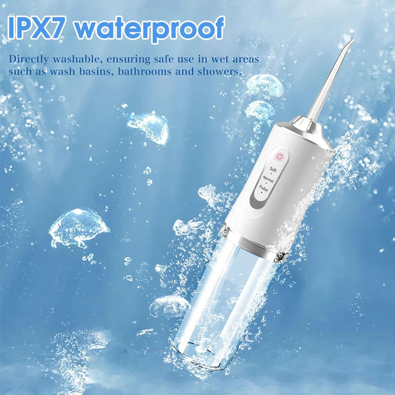 Portable Electric Water Flosser — Rechargeable Oral Irrigator for Teeth, Gums & Braces